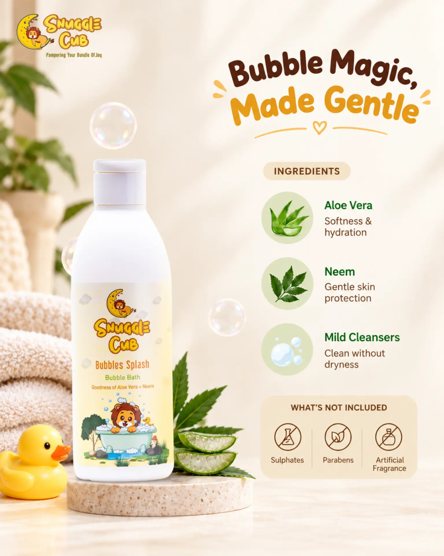 Bubbles Splash Bubble Bath · Tear-free bubbles that never dry skin