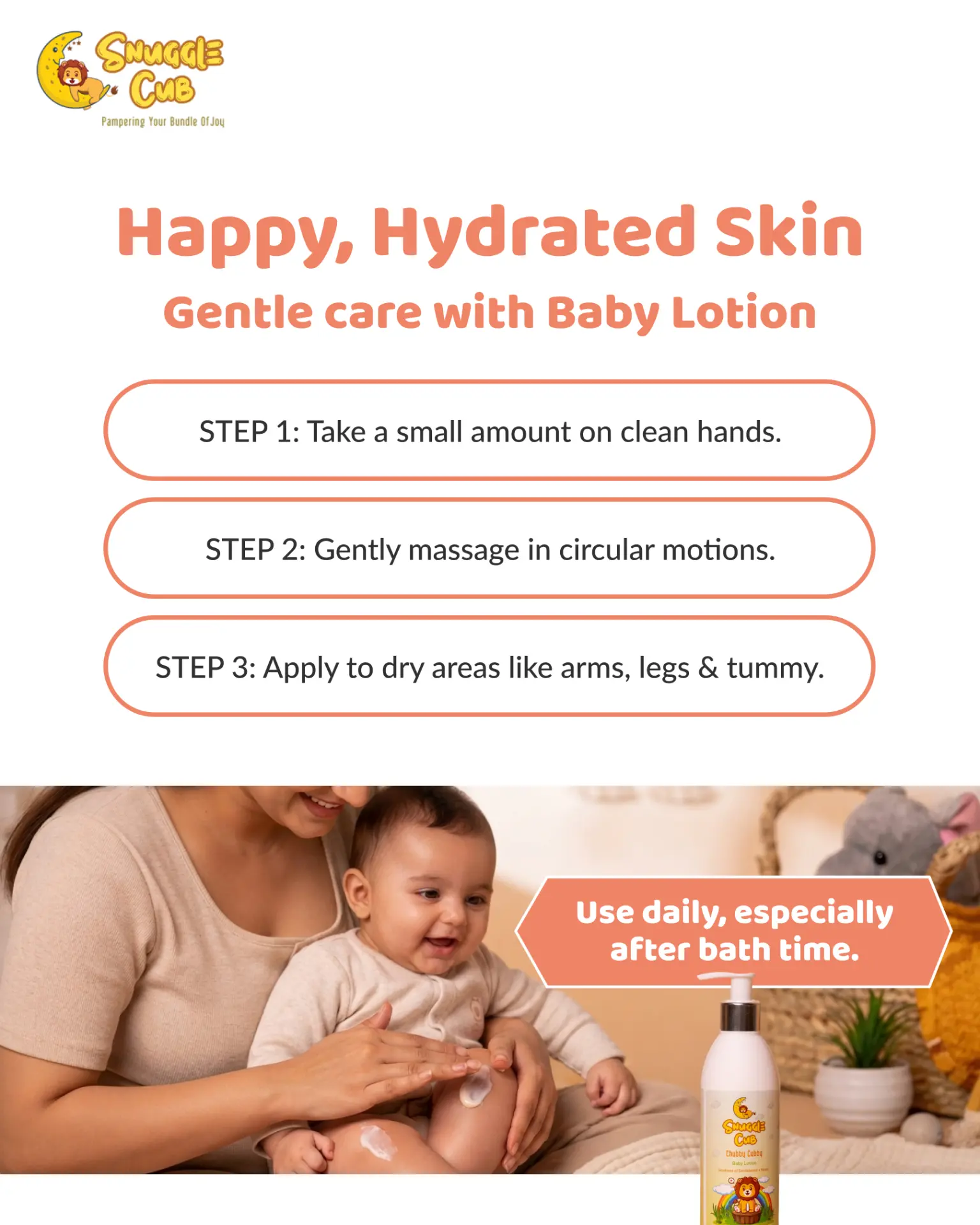 Chubby Cubby Baby Lotion · Cloud-soft moisture that lasts all day