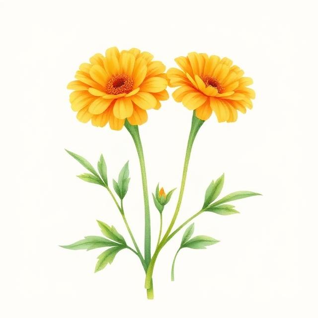 Calendula illustration